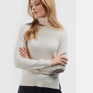 Barbour Cream Turtleneck Wool/Cotton Sweater 14